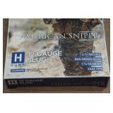 10 Hunt American Sniper 12 Gauge 2-3/4" 494 Gr Slugs