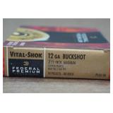 5 Federal Vital-Shok 12 Gauge 3-1/2" Magnum 00 Buck Shotshells