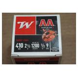 25 Winchester AA .410 Bore 2-1/2" 9 Shot Shotshells