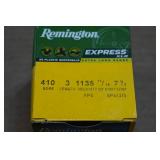 25 Remington Express XLR .410 Bore 3" 7-1/2 Shot Shotshells