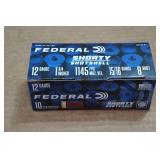 10 Federal Shorty 12 Gauge 1-3/4" 8 Shot Shotshells