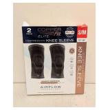 NEW COPPERFIT ELITE COMPRESSION KNEE SLEEVE SMALL 2PK.