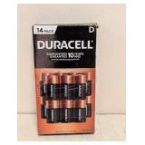 NEW DURACELL D BATTERIES 14PK.