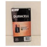 NEW DURACELL D BATTERIES 14PK.