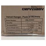 CAMPIOR VELVET HANGERS (IVORY) 80PK.