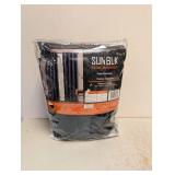 NEW SUNBLK TOTAL BLACKOUT PANELS (2) BLACK
