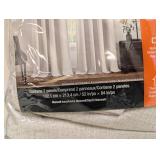 NEW SUNBLK TOTAL BLACKOUT PANELS (2) CREAM