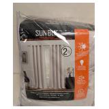 NEW SUNBLK TOTAL BLACKOUT PANELS (2) CREAM