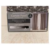 NEW BETTER HOMES & GARDENS CURTAIN PANEL- BROWN BOUCLE