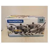 NEW TRAMONTINA NONSTICK INTERIOR COOKWARE SET 18PC.