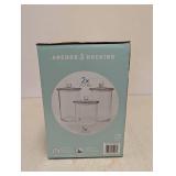 NEW ANCHOR HOCKING GOODE SUNDRY JAR GLASS STORAGE 3PK.