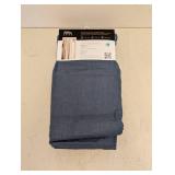 NEW TOWN & COUNTRY LUXE LINEN-LOOK CURTAIN PANELS-GRAY