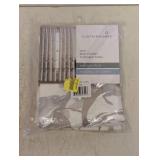 NEW CURTAINWORKS ONE ROD POCKET FLIPPABLE PANEL-WATERCOLOR FLORAL