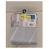 NEW YOUR ZONE 63” BLACKOUT CURTAIN WITH SHEER OVERLAY- GRAY