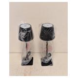 NEW MAINSTAYS RECHARGEABLE LED TOUCH LAMP 2PK.