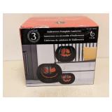 NEW HALLOWEEN PUMPKIN LANTERNS 3PK.