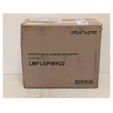 LIFEMASTER 20PC. PLASTIC PLANTER POTS WHITE