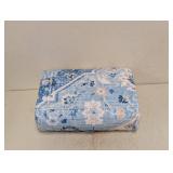 NEW WYATT AND ASH WASHABLE AREA RUG BLUE FLORAL 8x10