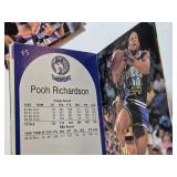 Lot of 12 NBA Hoops Collect A Books Featuring Larry Bird, Scottie Pippen, and Akeem Olajuwon