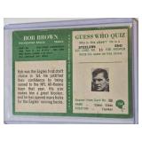 Bob Brown Rookie 1966 Philadelphia #134 - Philadelphia Eagles Vintage Football Card