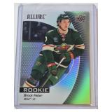 Brock Faber Rookie 2023-24 Upper Deck Allure Black Rainbow #112 - Minnesota Wild Hockey Card