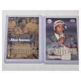 Lot of 2 Allen Iverson Rookie Cards including Fleer Ultra Rookie and Collector