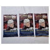 Lot of 3 2020-21 Upper Deck Hockey Packs