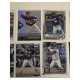 Lot of 32 Minnesota Twins Cards featring Rookie Cards, Refractors & Inserts with Key Players Like Joe Mauer, Byron Buxton, and Jose Berrios