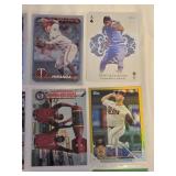 Lot of 16 Minnesota Twins Baseball Cards Featuring Players like Joe Mauer, Justin Morneau, and Bert Blyleven with Special Editions and Inserts.