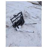 Standard Series Adjustable Hydraulic Pallet Fork Attachment - 30" Tines - Mini Skid/Fork