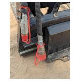 Standard Series Adjustable Hydraulic Pallet Fork Attachment - 30" Tines - Mini Skid/Fork