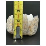 Hand -Carved Natural Geode Natural Agate Geode Lotus Flower