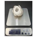 Hand -Carved Natural Geode Natural Agate Geode Lotus Flower