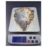 An Agate Slice (Raw) showcases the natural beauty of agate in its most organic form.