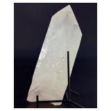 A Brazilian Clear Quartz Point is a powerful and timeless crystal. This naturally formed point features a polished or semi-polished body with a sharp, fully terminated tip, allowing energy to flow smo