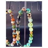 5 Stunning Natural Gemstone & Crystal Beaded  Bracelets.