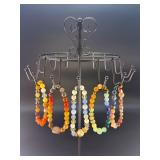 5 Stunning Natural Gemstone & Crystal Beaded  Bracelets.