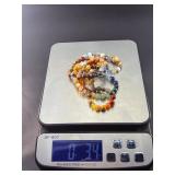 5 Stunning Natural Gemstone & Crystal Beaded  Bracelets.