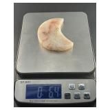 Pink Druzy Amethyst Moon is a stunning crescent-shaped crystal featuring a sparkling druzy surface in soft pink and delicate amethyst tones.