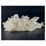 Quartz Point Terminated Cluster with Record Keepers is a remarkable crystal formation featuring multiple clear quartz points, some etched with natural lines “record keeper” markings.