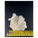 Quartz Point Terminated Cluster with Record Keepers is a remarkable crystal formation featuring multiple clear quartz points, some etched with natural lines “record keeper” markings.