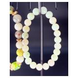 5 Stunning Natural Gemstone & Crystal Beaded  Bracelets.