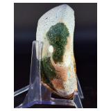 Ocean Jasper Agate Bowl is a beautifully hand-carved piece that showcases the soothing, earthy beauty of ocean jasper agate.