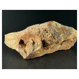 Laguna Lace Agate (Partial Polished) is a striking natural piece that beautifully balances raw texture with smooth, polished detail.