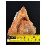 Laguna Lace Agate (Partial Polished) is a striking natural piece that beautifully balances raw texture with smooth, polished detail.