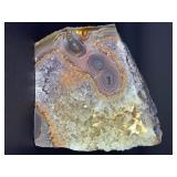 All-Natural Amethyst Stalactite Crystal Eyes are rare and mesmerizing formations created over thousands to millions of years as mineral-rich water slowly dripped within a cave.