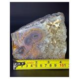 All-Natural Amethyst Stalactite Crystal Eyes are rare and mesmerizing formations created over thousands to millions of years as mineral-rich water slowly dripped within a cave.