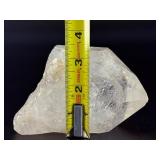 Quartz Point - Golden Healer is a striking crystal featuring clear quartz accented with subtle golden tones from natural iron inclusions, known as Golden Healer.