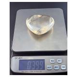 Natural Clear Quartz Puffy Heart with inclusions is a charming, hand-polished crystal carved into a soft, rounded heart shape.