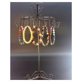 5 Stunning Natural Gemstone & Crystal Beaded  Bracelets.